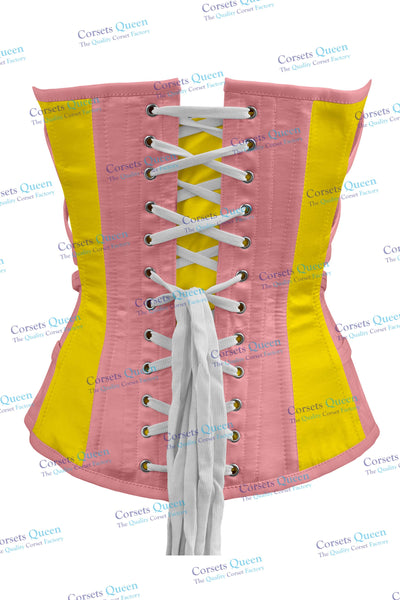 Devine Fuchsia Satin Brocade Overbust Corset main image 1