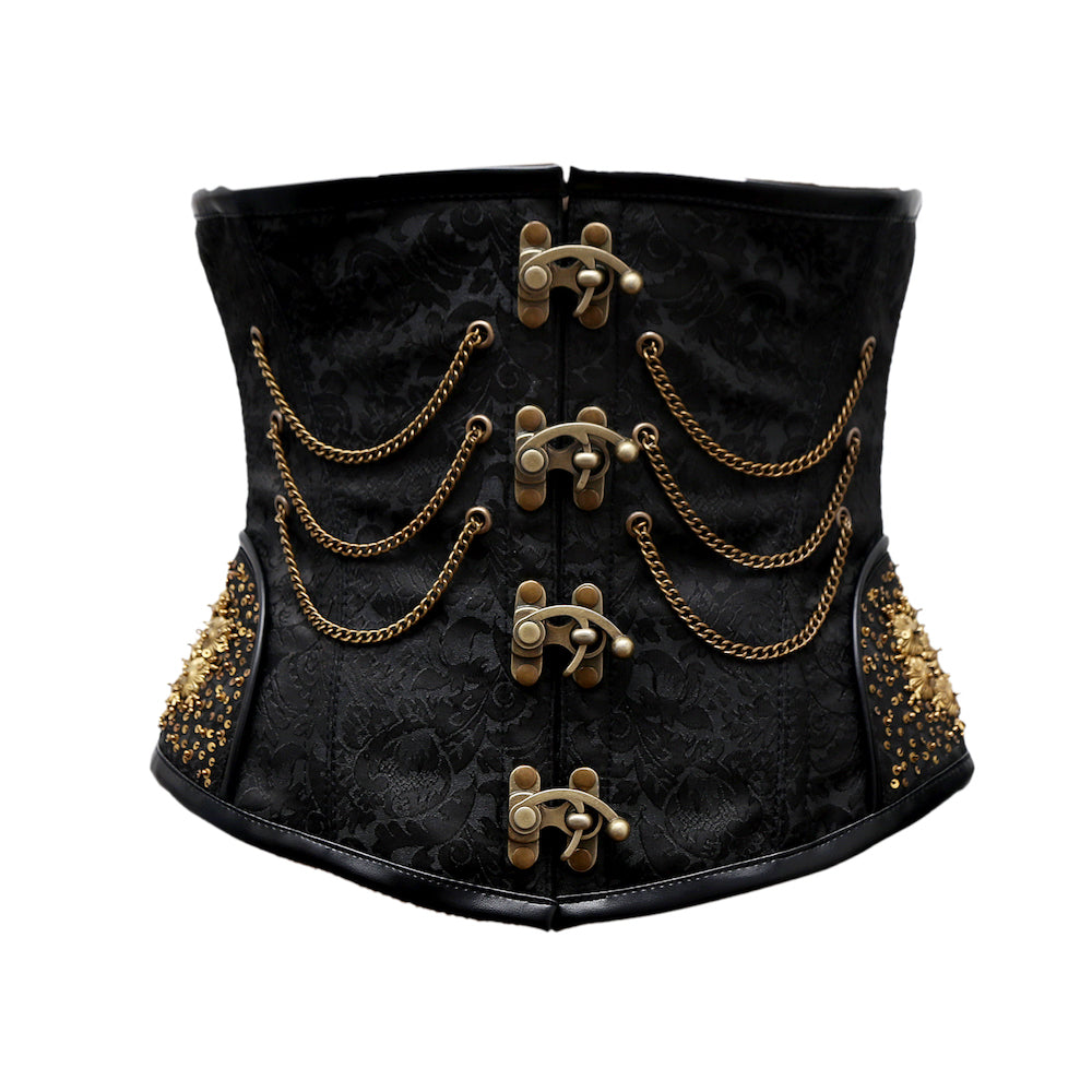 Marnus Steampunk Embroidered Corset - Corsets Queen US-CA