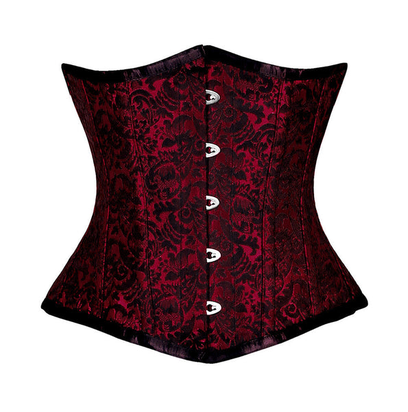 CANDY RED/BLACK BRO-100 - Corsets Queen US-CA