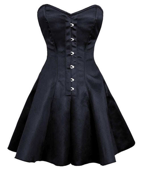 Noa Gothic Steel Boned Corset Dress - Corsets Queen US-CA