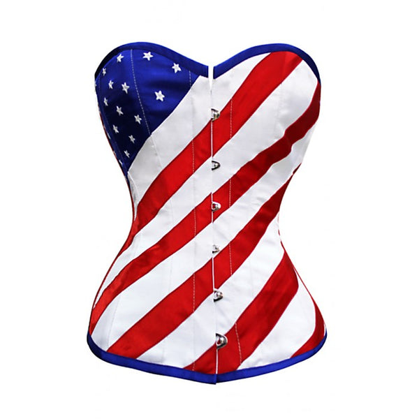 Adelisa American Flag Corset - Corsets Queen US-CA