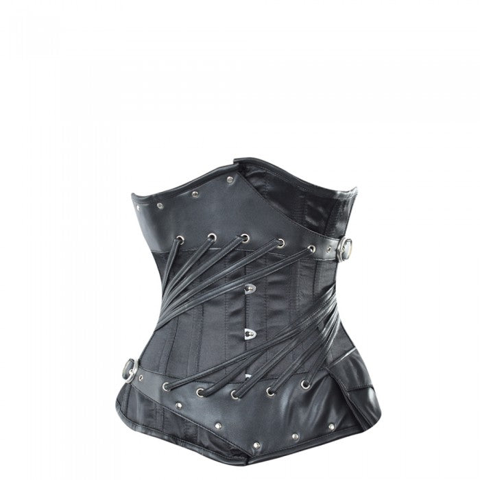 Simpson Black Gothic Underbust With Waistpack - Corsets Queen US-CA