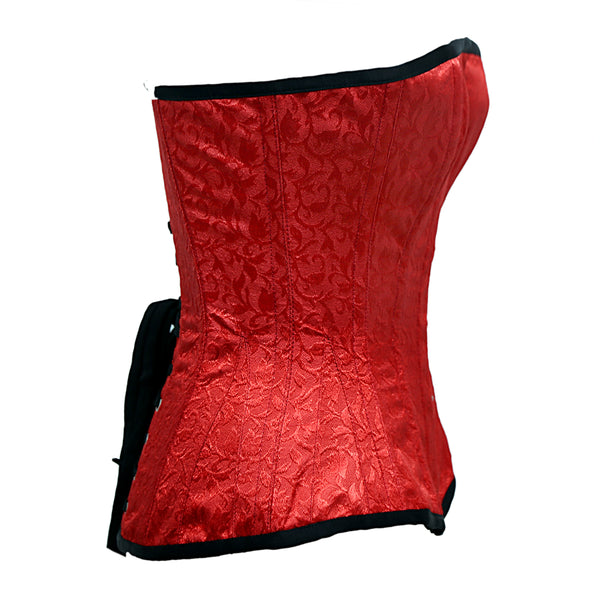 Beamon Satin Overbust Corset With Buckles main image 1