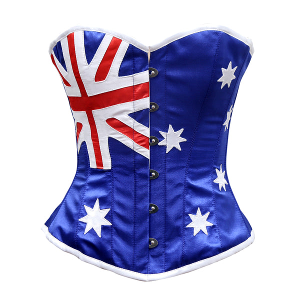 Deidamia Australia Flag Corset - Corsets Queen US-CA